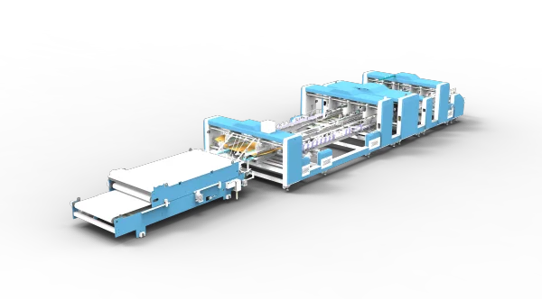 Two-Piece Folding and Gluing Machine