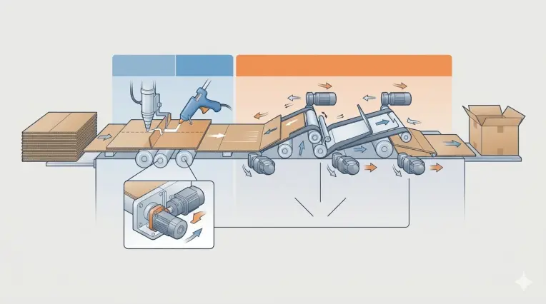 Accélérer la Production de Boîtes E-Commerce avec une Plieuse-Encolleuse Carton Ondulé