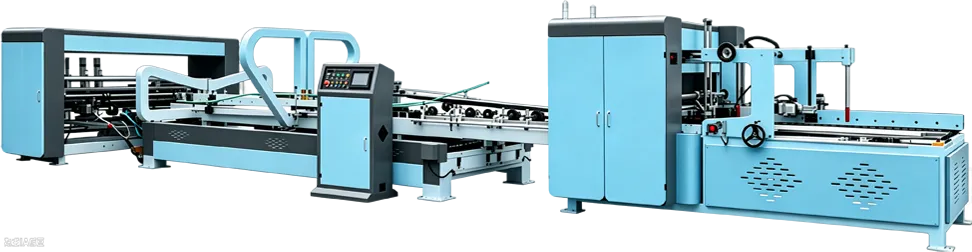 2400 Efficient Fully Automatic One-Piece Folder Gluer Machine for Flexible Carton Production