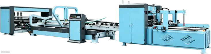 2400 Efficient Fully Automatic One-Piece Folder Gluer Machine for Flexible Carton Production